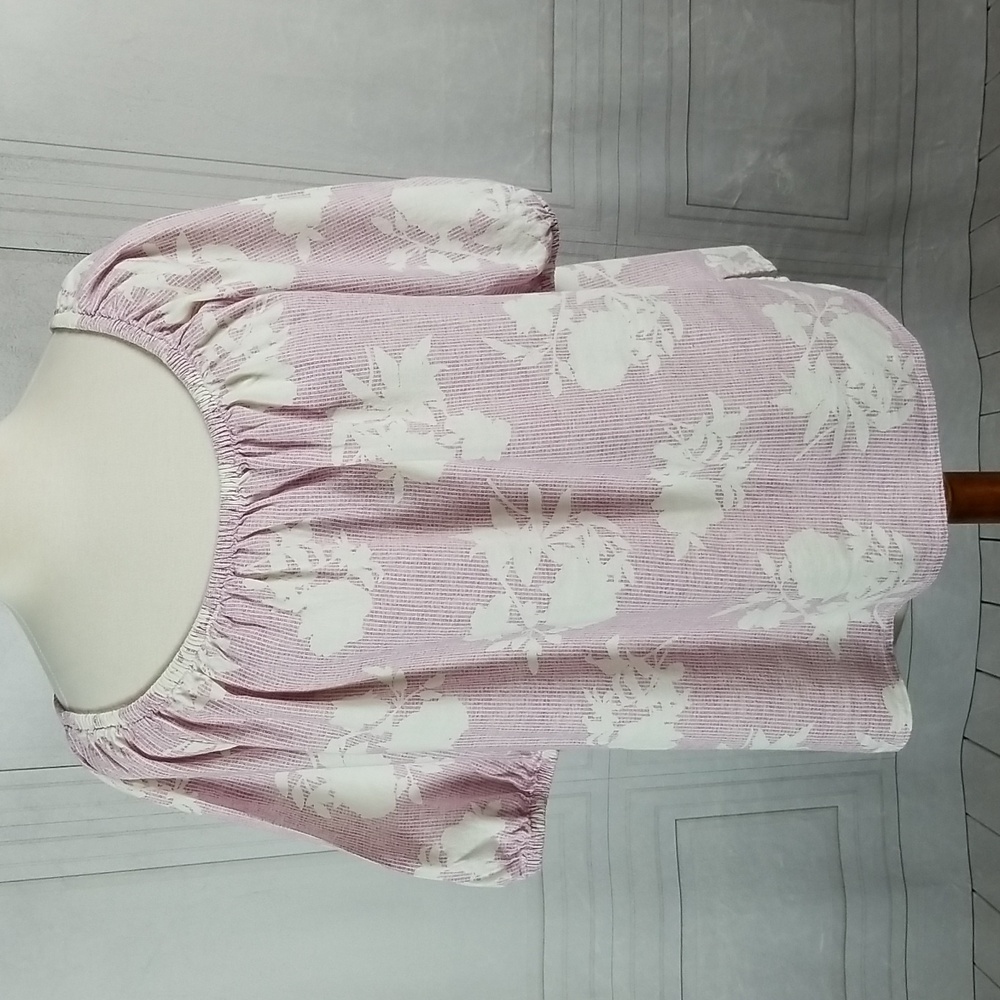 LOFT Floral Peasant Top